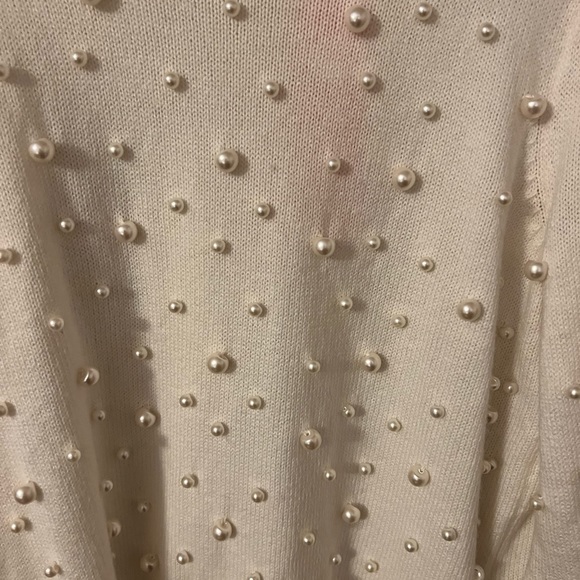 Lilly Pulitzer Ginny pearl sweater coconut size large nwt - Picture 6 of 6